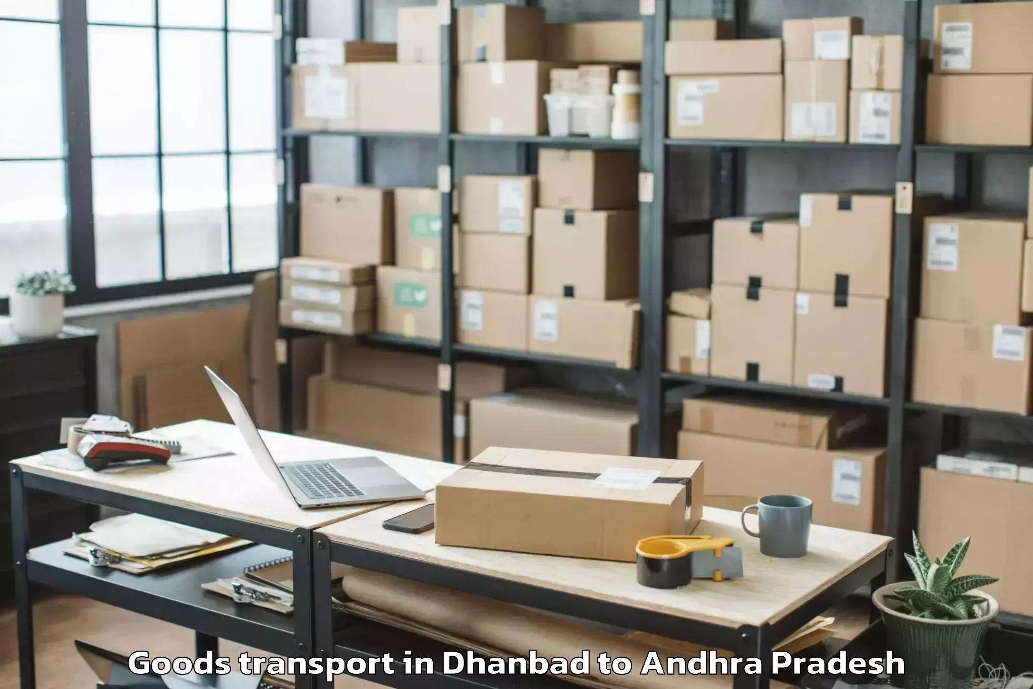 Expert Dhanbad to Biccavolu Goods Transport